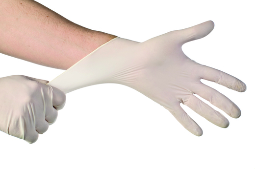 Latexové rukavice - pudrované