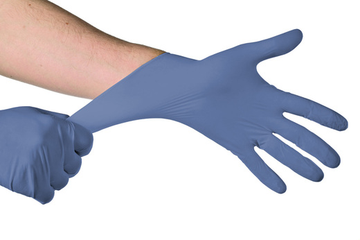 Nitrilové rukavice - modré nepudrované